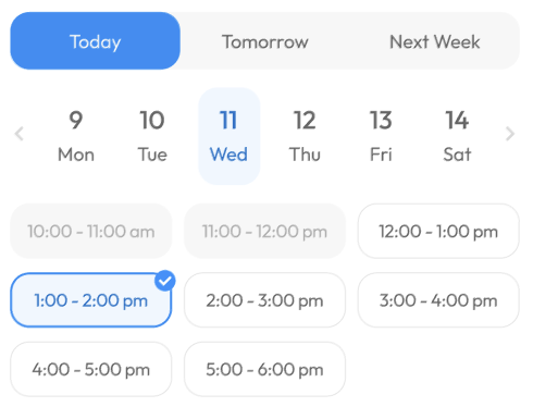 Scheduling calendar